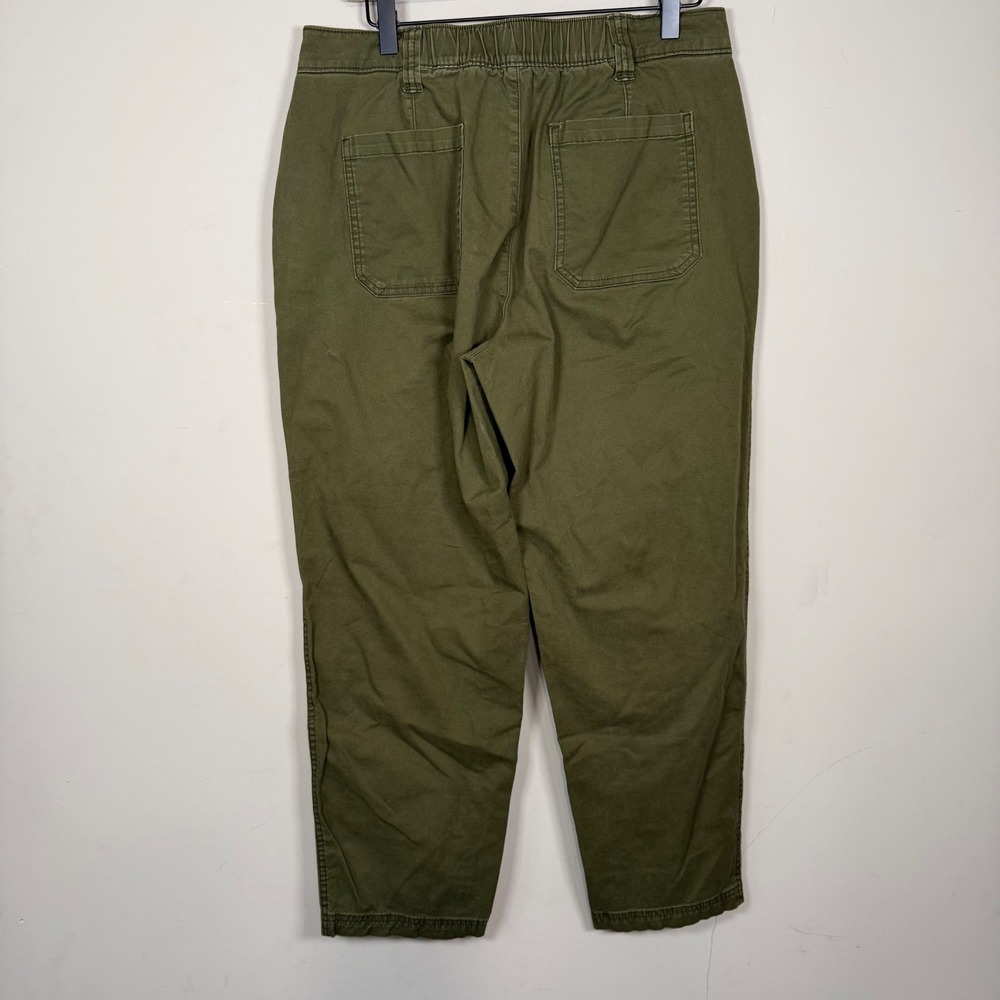 Old Navy Army Green High Rise OG Chino Straight Leg Ankle Pant Medium - Picture 2 of 6